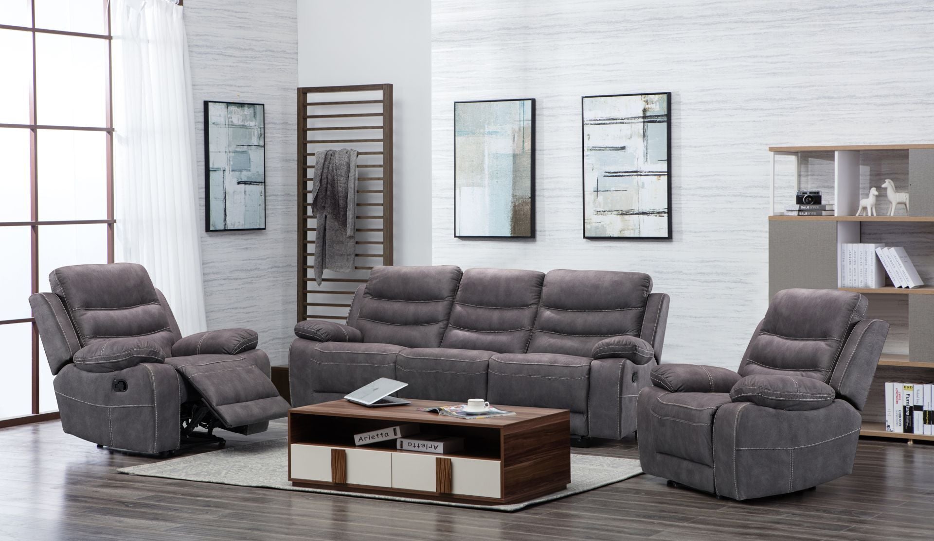 Brooklyn Recliner Charcoal
