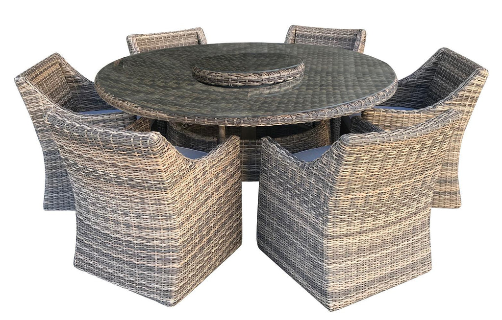 Andina 8PC Round Dining