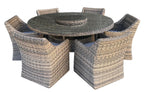 Andina 8PC Round Dining