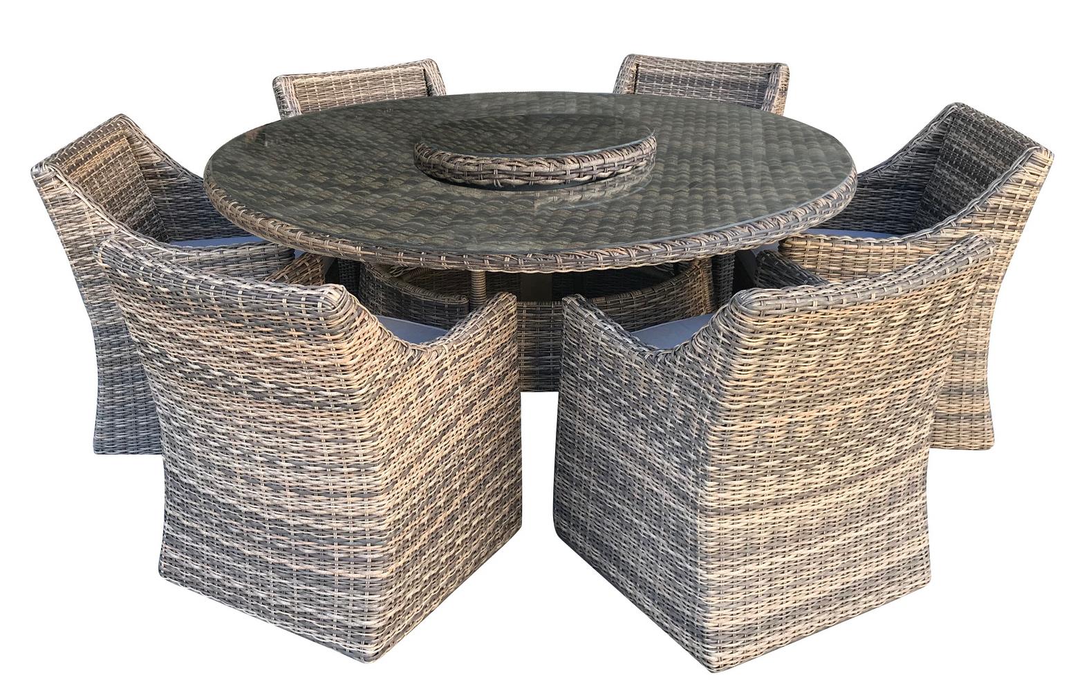 Andina 8PC Round Dining