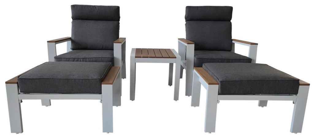 Boston 5PC Chat White
