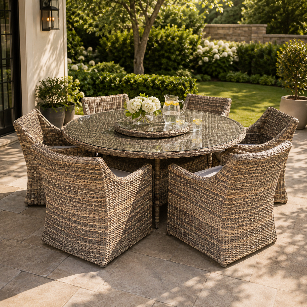 Andina 8PC Round Dining