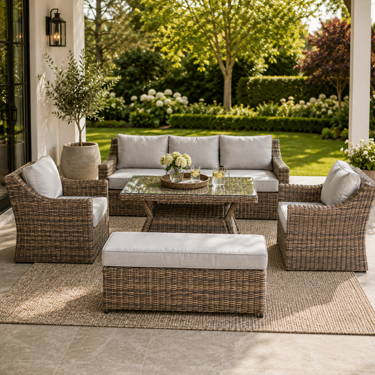 Andina 5PC Lounge Dining Setting
