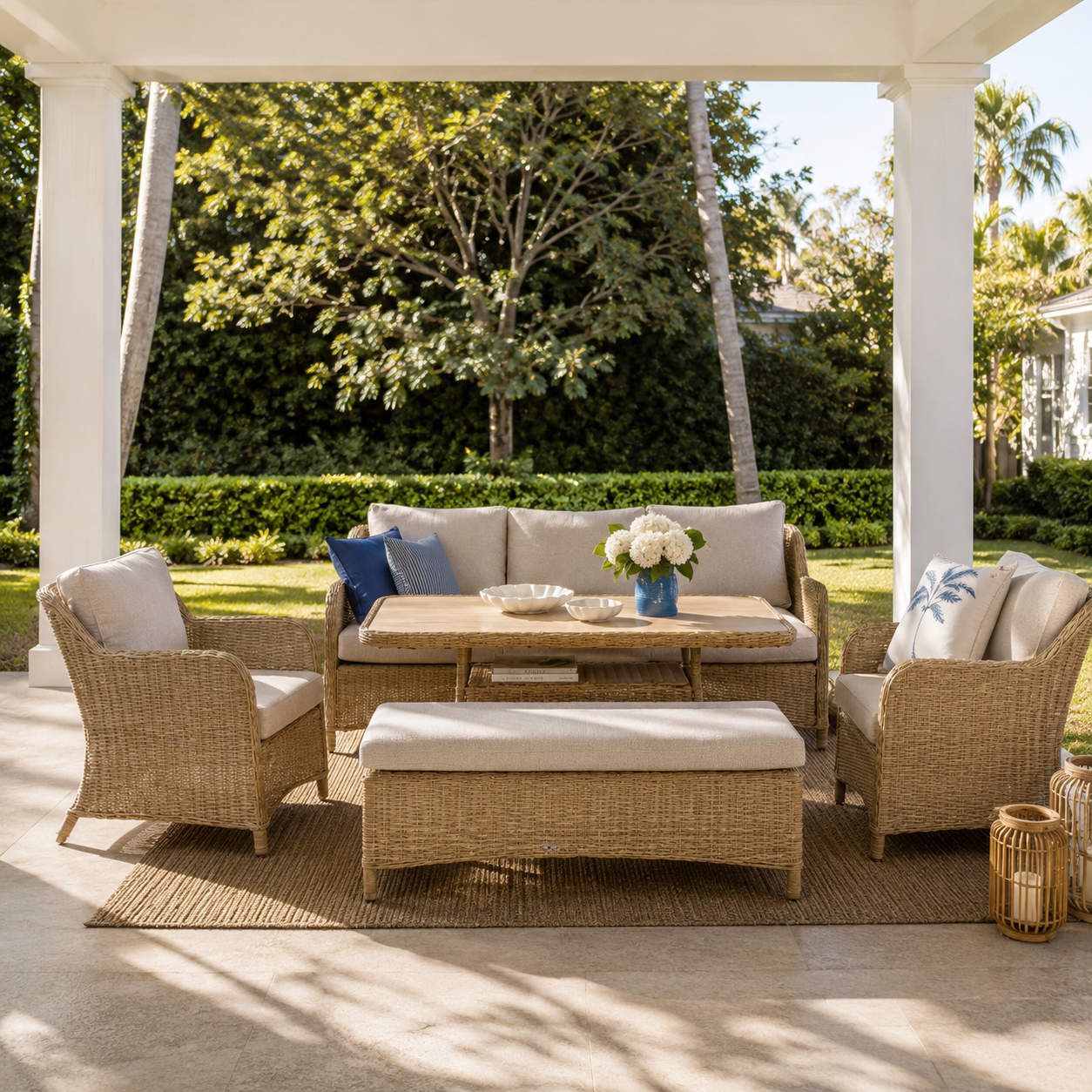 Maya 5PC Lounge Dining Natural
