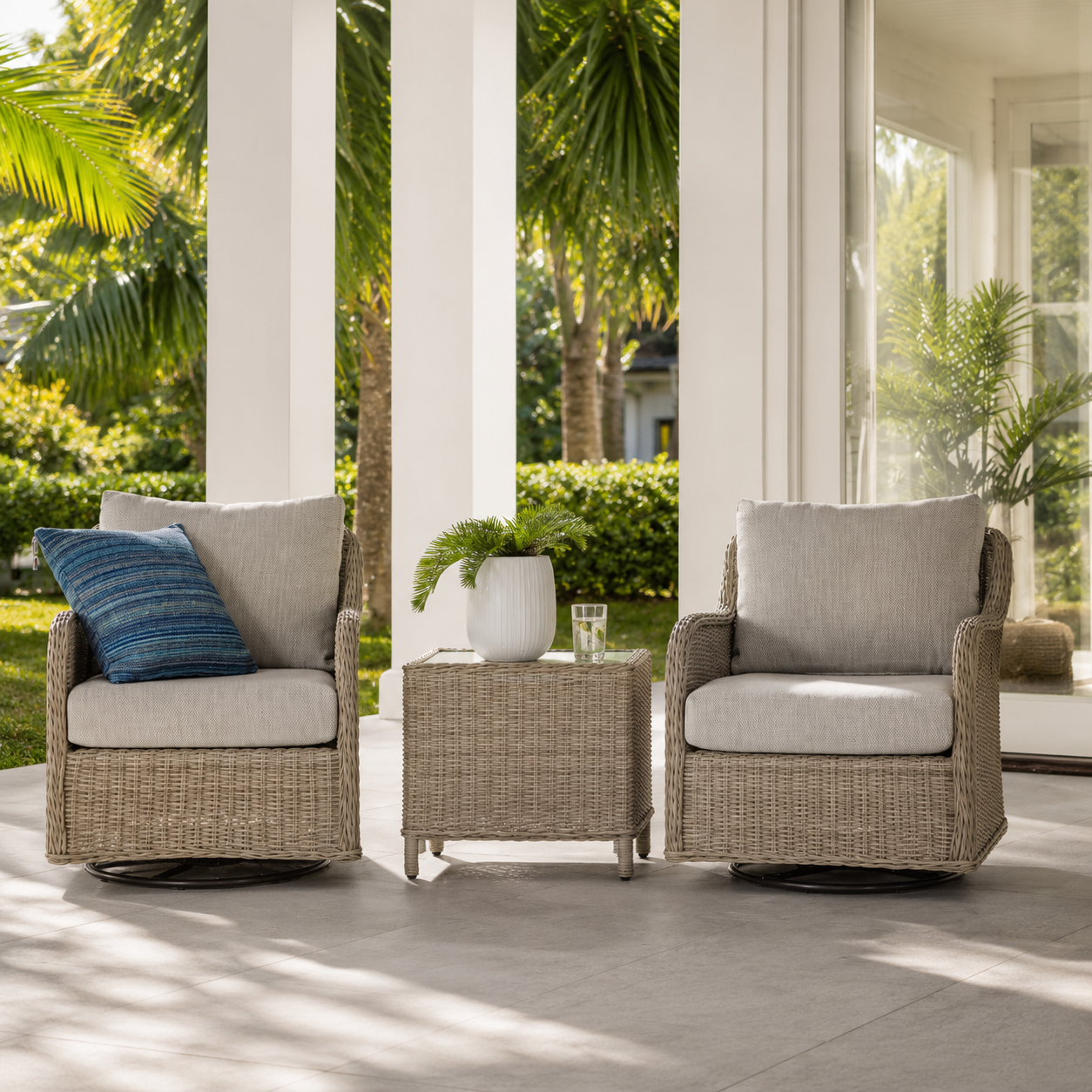 Maya 5PC Lounge Dining Charcoal