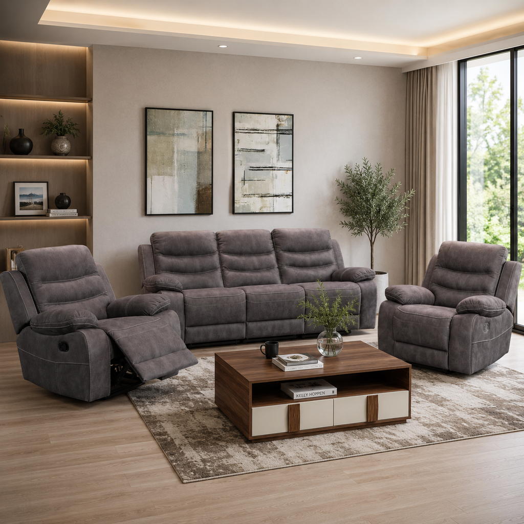 Brooklyn Recliner Charcoal