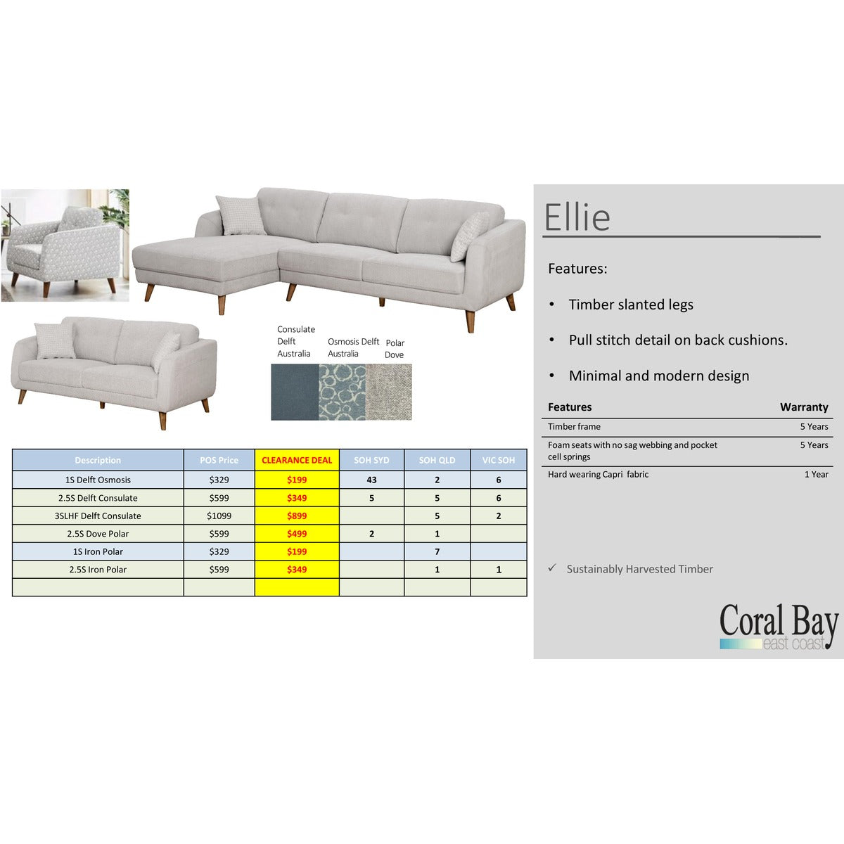 Ellie Sofa Clearance