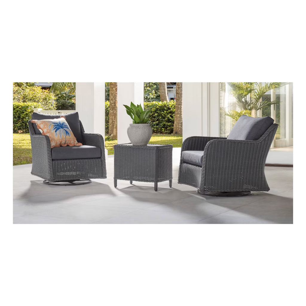 Maya 3PC Swivel Charcoal