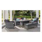 Maya 5PC Lounge Dining Charcoal